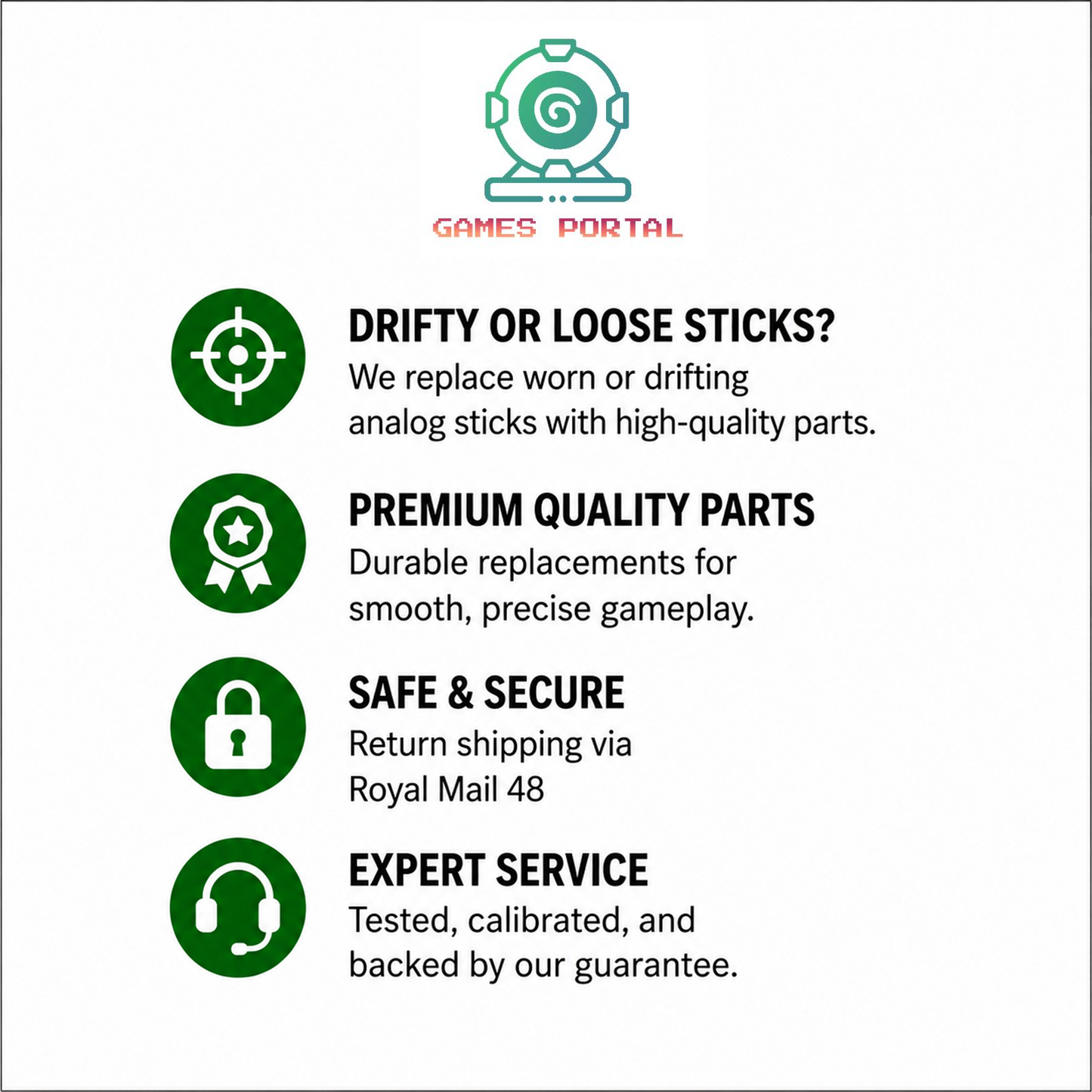 Xbox One S Controller (1708) Repair Service - Analog Stick Drift (ALPS/TMR)