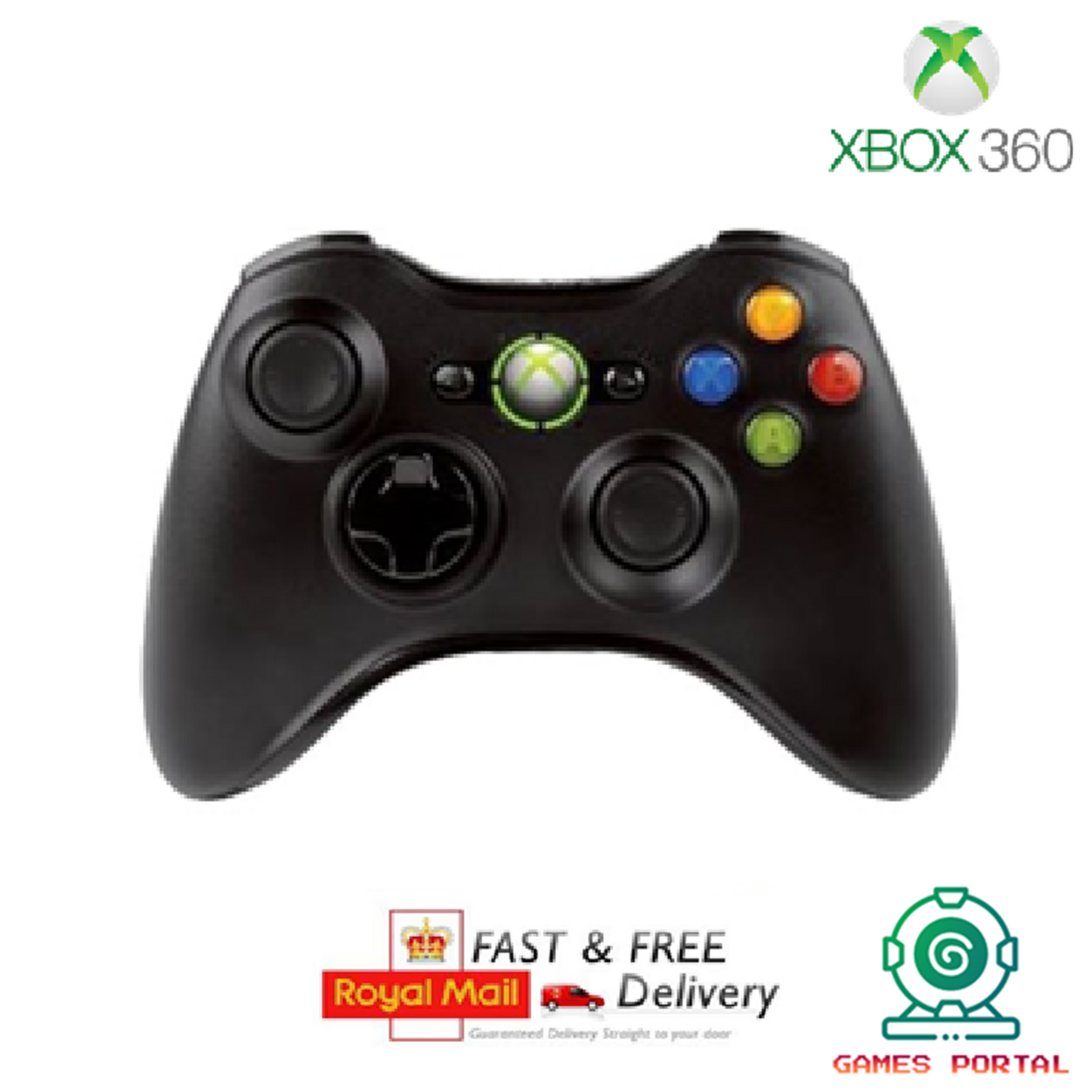 Xbox 360 Official Genuine Microsoft Wireless Controller - New Thumbsticks