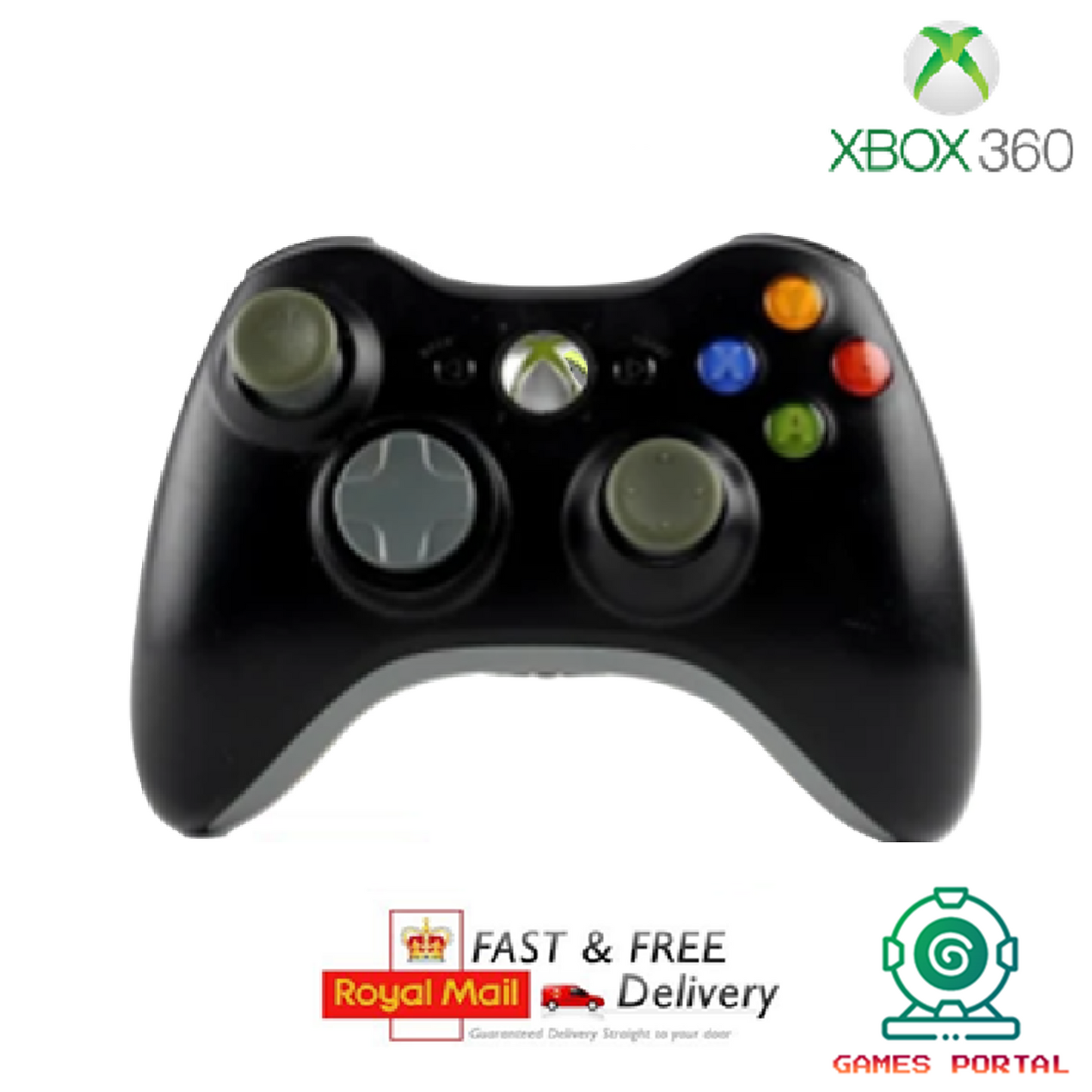 Xbox 360 Official Genuine Microsoft Wireless Controller - New Thumbsticks