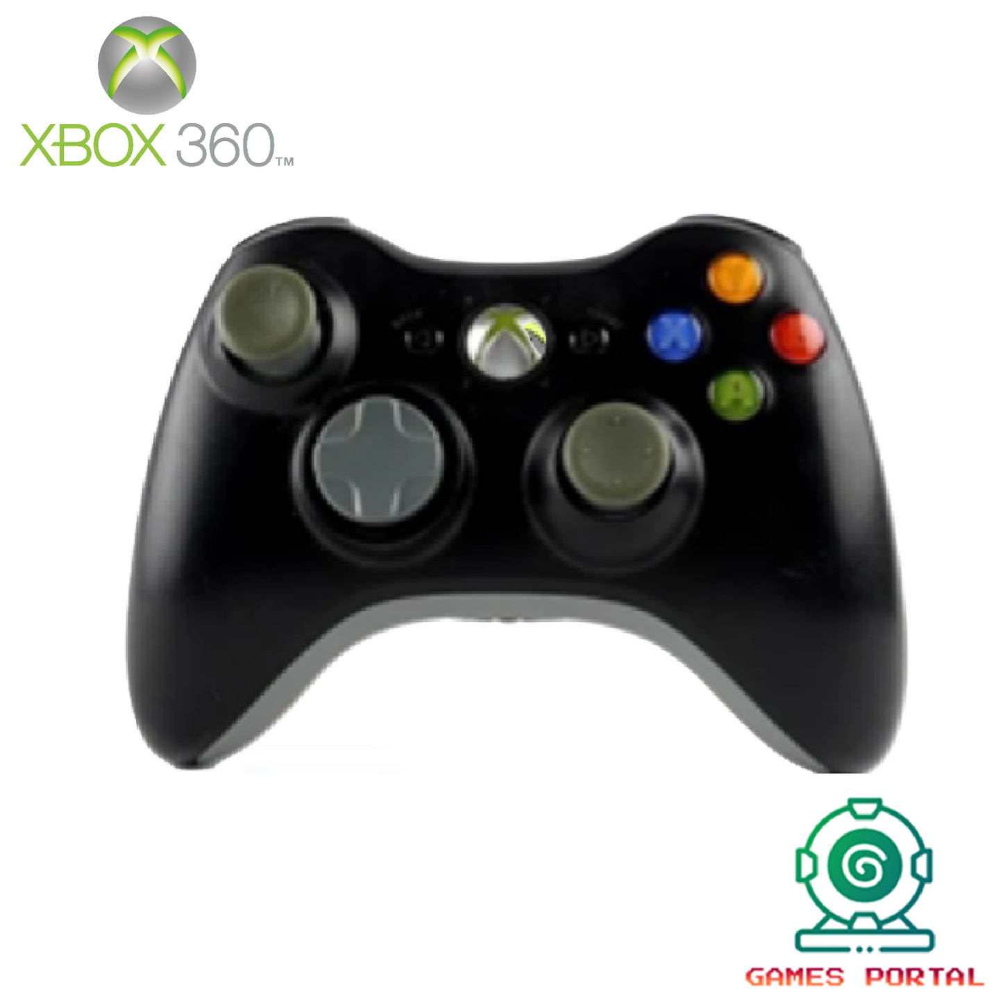 Xbox 360 Official Genuine Microsoft Controller - Wireless - New Thumbsticks