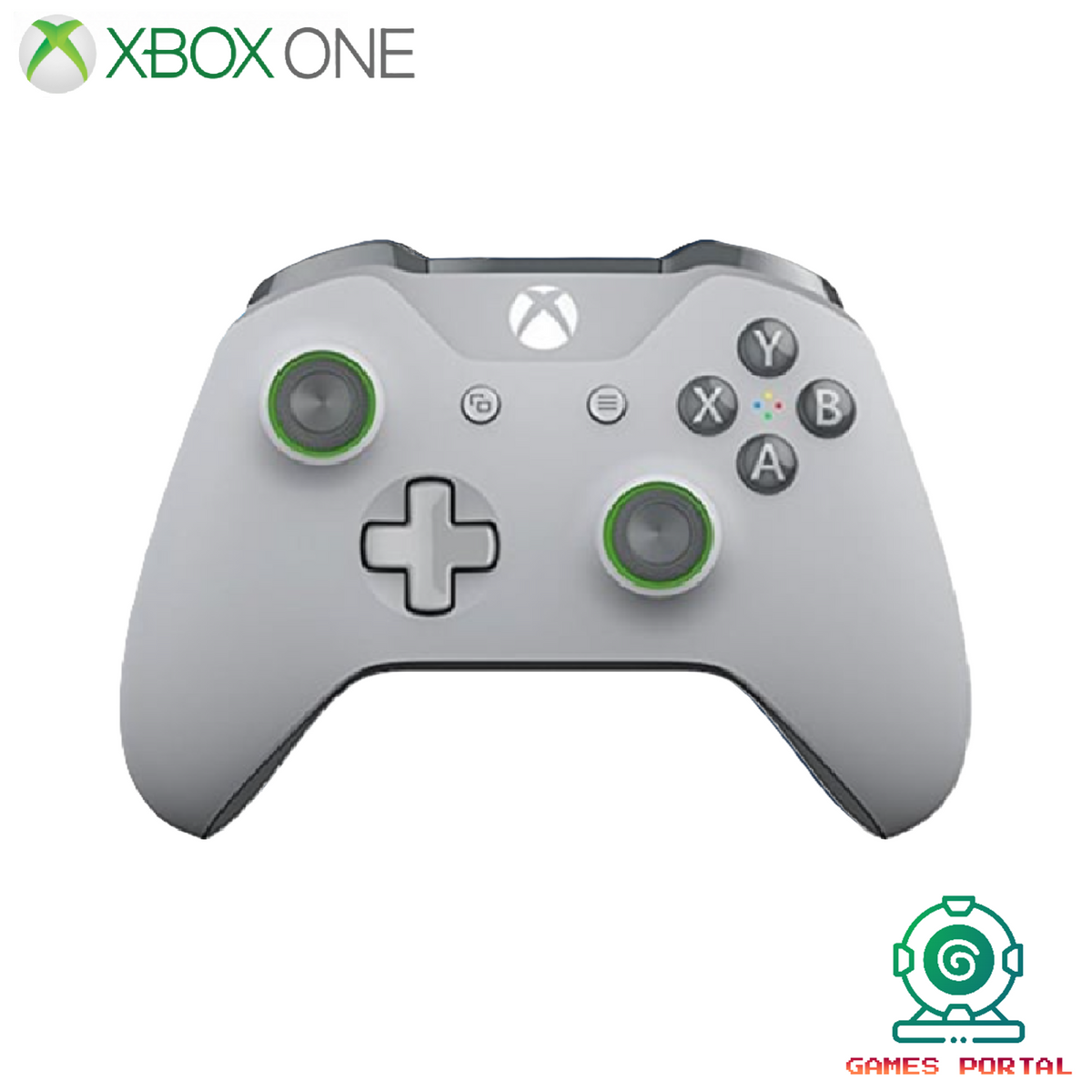 Xbox One S Official Genuine Wireless Controller - Grey / Green (1708)