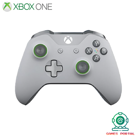 Xbox One S Official Genuine Wireless Controller - Grey / Green (1708)