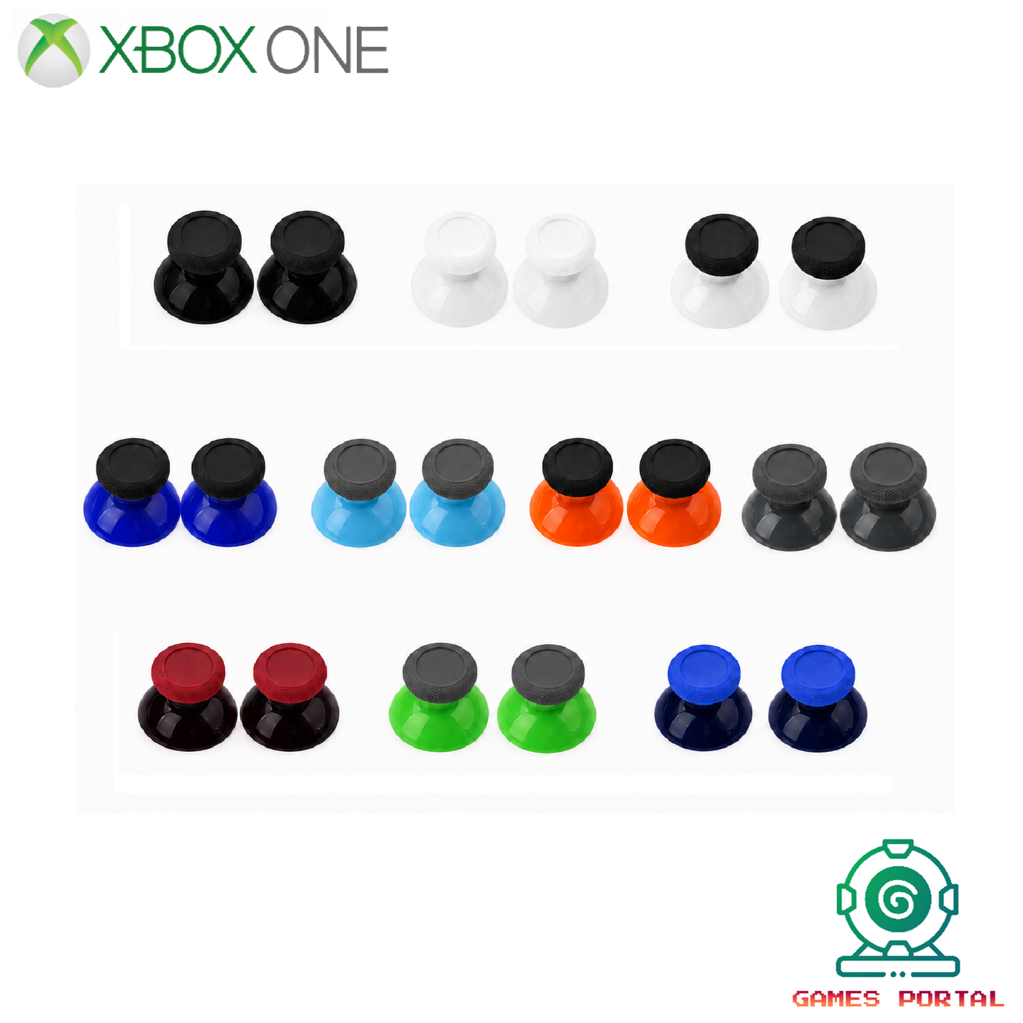 Xbox One S Controller (1708) Replacement Part - 2 x Thumbsticks (1 Pair)