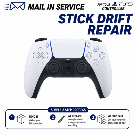 PS5 Controller Service - Analog Stick Drift Repair / Service - Both Sticks