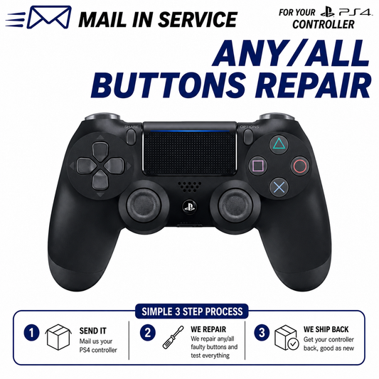 PS4 Controller Repair Service - All / Any Button Repair
