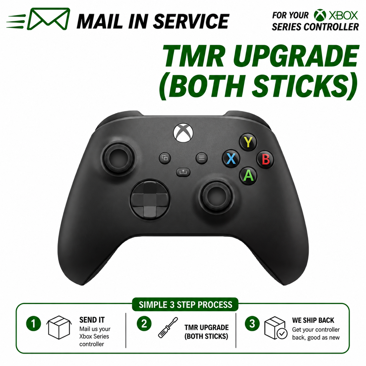 Xbox Series X|S Controller Service - TMR Hall Effect Upgrade / Drift Repair
