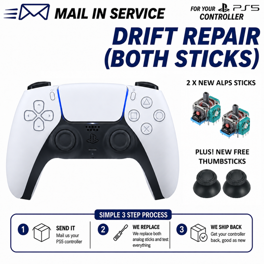 PS5 Controller Service - ALPS Joystick Replacement / Stick Drift Repair
