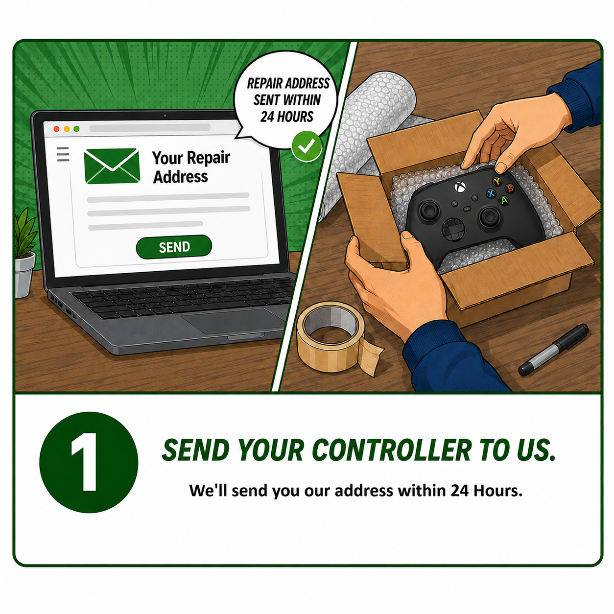 Xbox Series X|S Controller Service - Analog Stick Drift Repair (1914)
