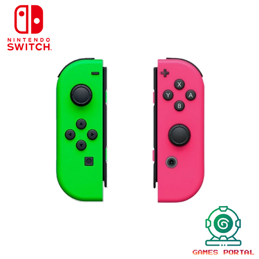Nintendo Switch Official JoyCon Controllers Joy Con - Neon Green / Pink