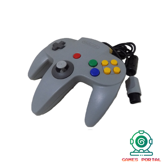 Nintendo 64 Official N64 Controller – Upgraded Hall Effect Analog Stick - Grey