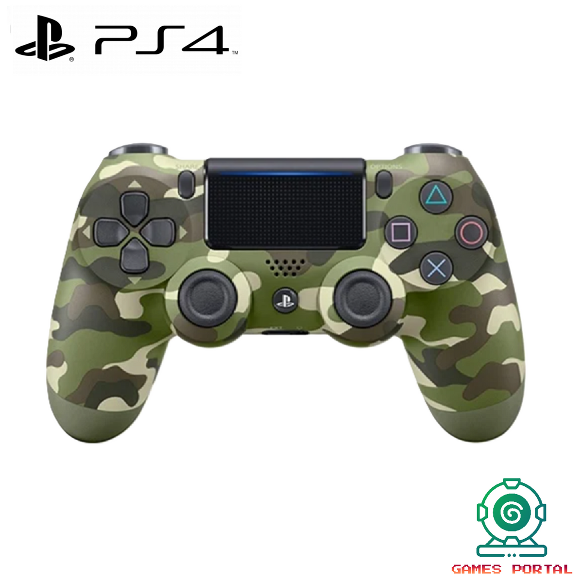 PS4 Official Sony DualShock 4 Wireless Controller V2 (Green Camo)