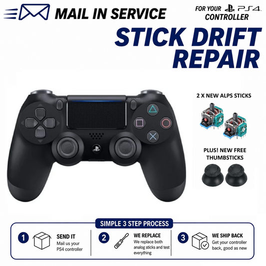 PS4 Controller Service - Stick Drift Repair / Joystick Replacement