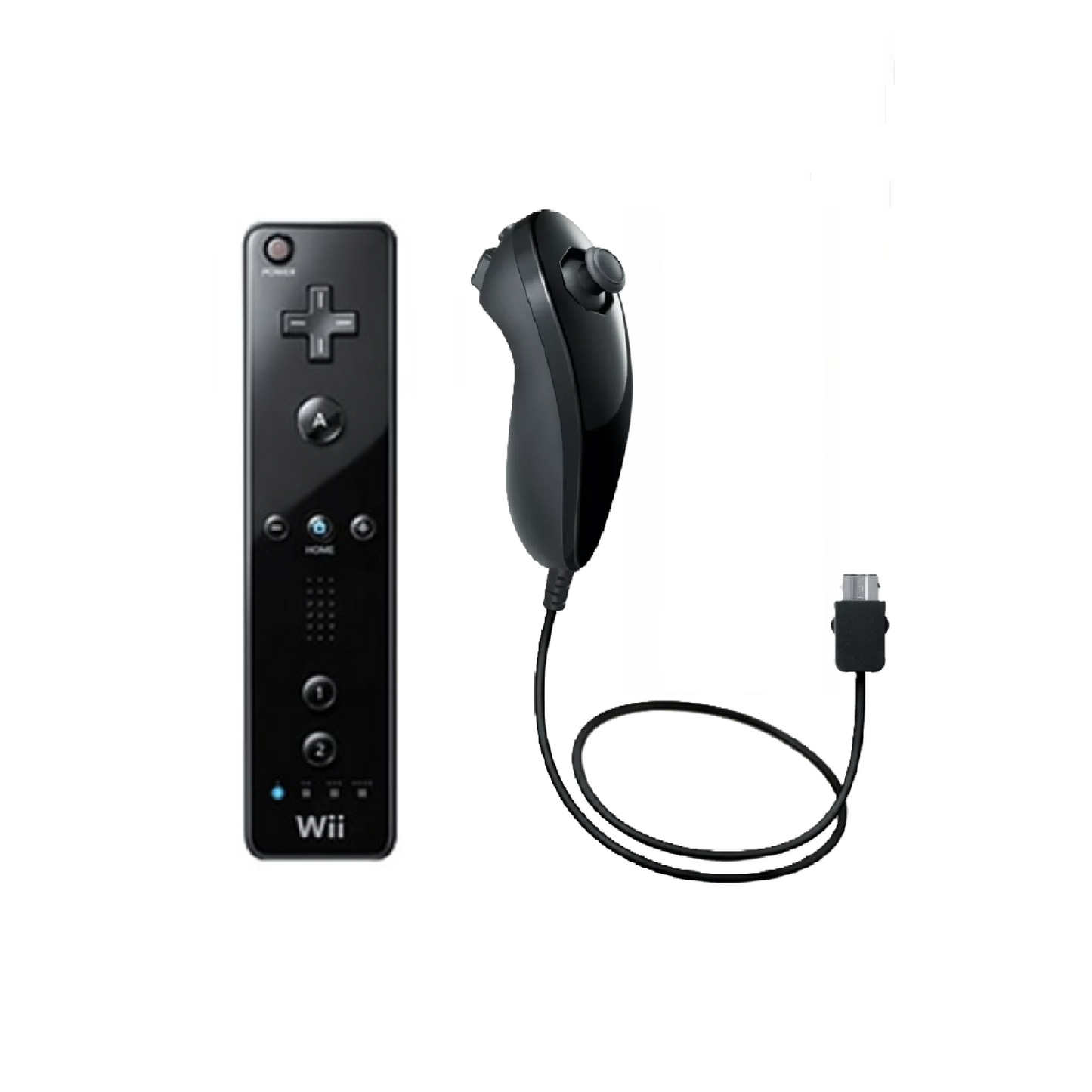 Nintendo Wii Official Remote & Nunchuck Controller (Black)