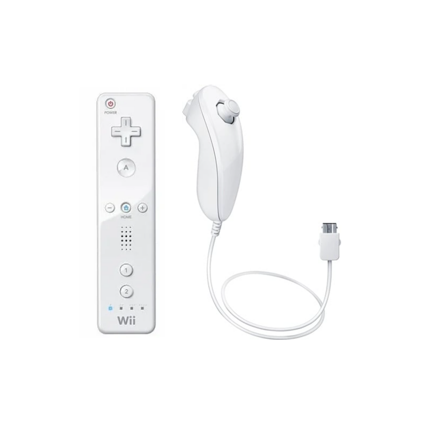 Nintendo Wii Official Remote & Nunchuck Controller (White)