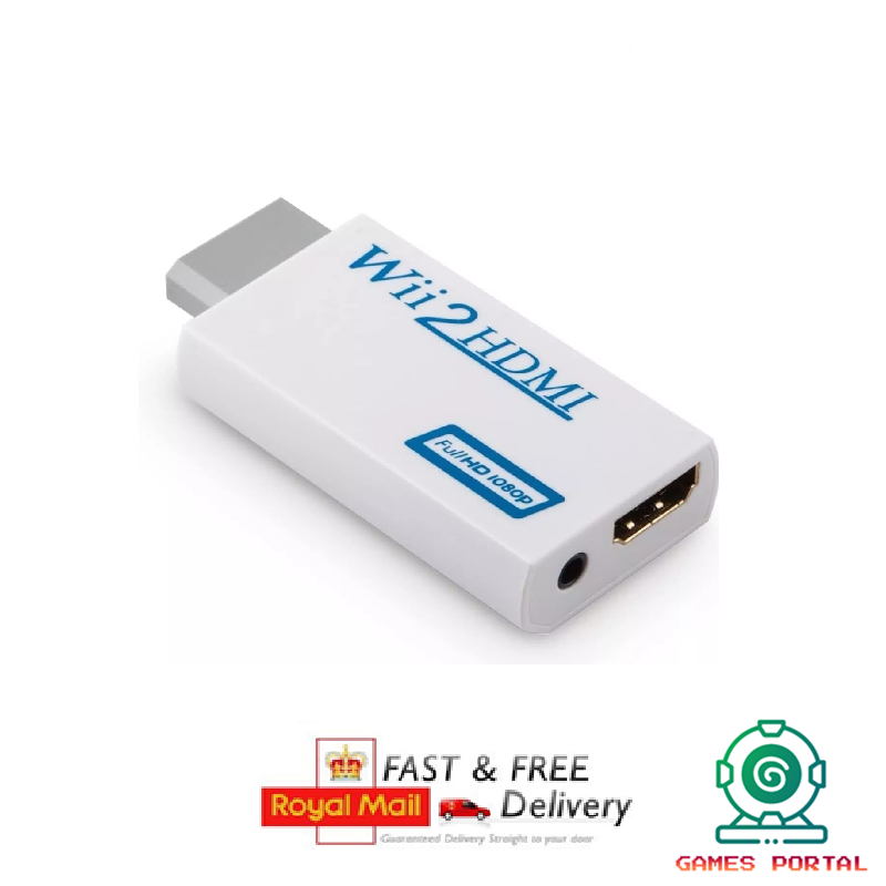 Nintendo Wii Console HDMI TV Adapter / Converter - Plug & Play