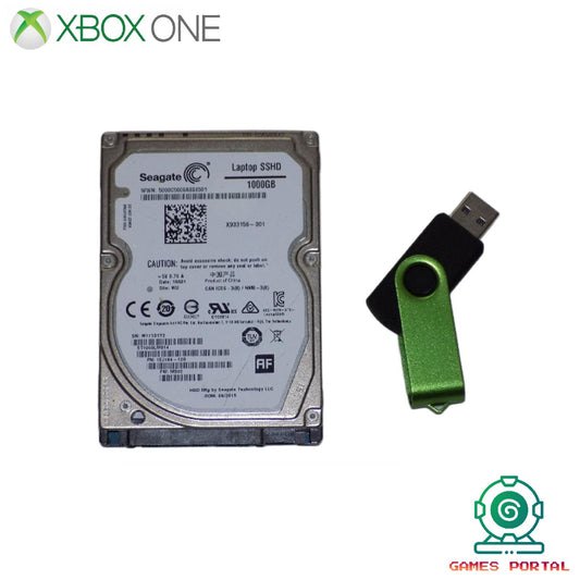 Xbox One / S / X Console Part - Hard Drive 1TB Internal HD & USB Software