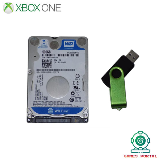 Xbox One / S / X Console Part - Hard Drive 500GB Internal HD & USB Software