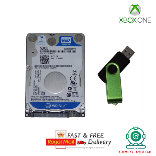 Xbox One / S / X Console Internal 500GB Replacement Hard Drive & Software