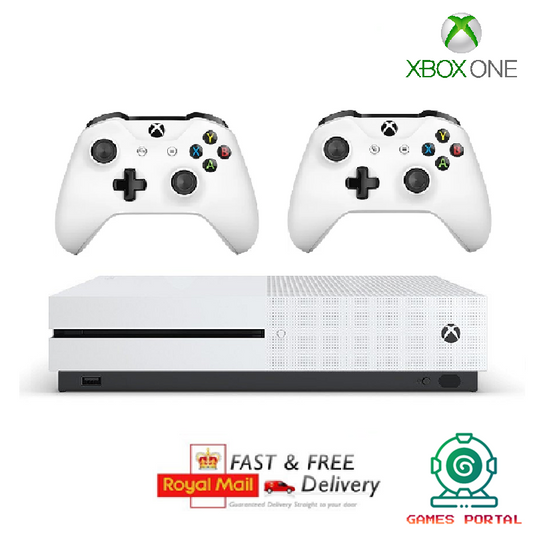 Xbox One S 500GB White Console + 2 Controllers | Cleaned & Tested | Fast Delivery