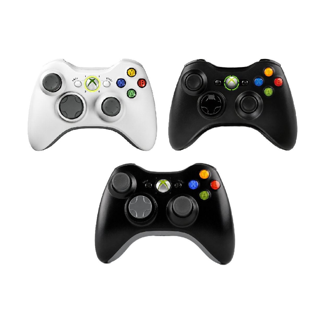 Xbox 360 Official Genuine Wireless Controller (Multi) – New Thumbsticks