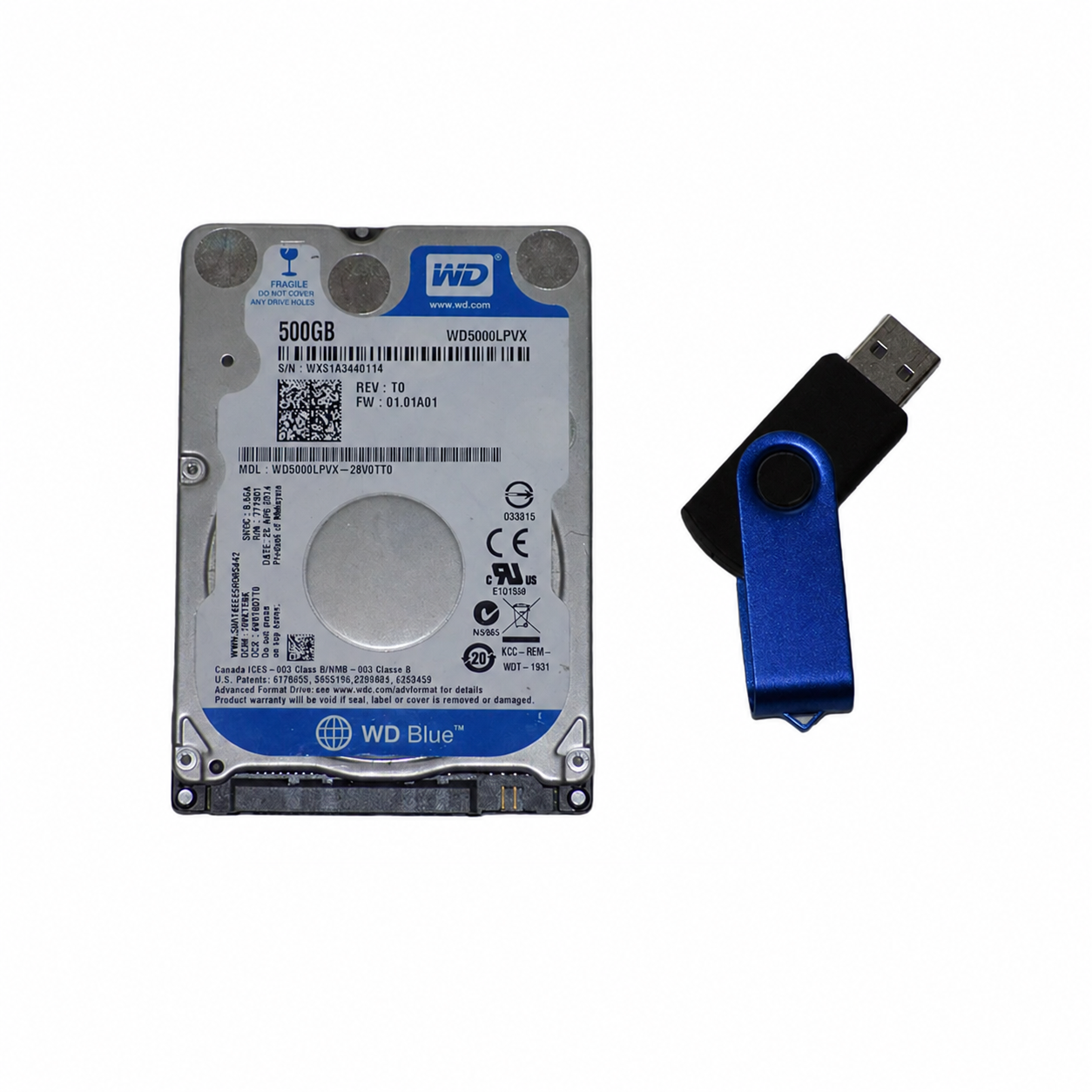PS4 Console Part - Internal Hard Drive 500GB & USB Software